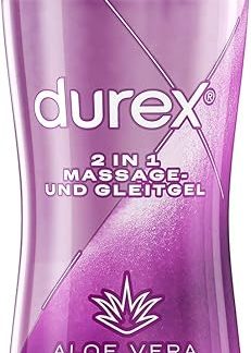 Durex Play 2-in-1 Massage & Lubricant, Aloe Vera, Pack of 1 (1 x 200 ml)