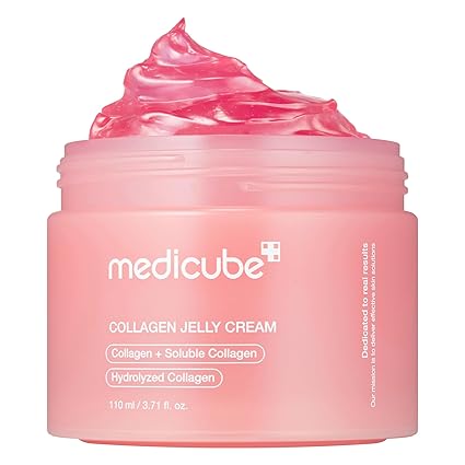 Medicube Collagen Jelly Cream: Niacinamide and Freeze Dried Hydrolyzed Collagen - Promotes Skin Barrier Hydration and Gives 24 Hours of Shine and Lifted Look - No Artificial