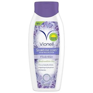 Vionell Intimate Wash Lotion Women Scentsitive Scents, Daily Feminine, for Sensitive Skin, with Aloe Vera, All-Day Freshness, Hypoallergenic, Lilac Blossom Fragrance, 250 ml
