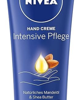 NIVEA Intensive Care Hand Cream (100 ml), Rich Skin Cream with Almond Oil for Intensive Moisture, Hand Care with the Unique NIVEA Fragrance