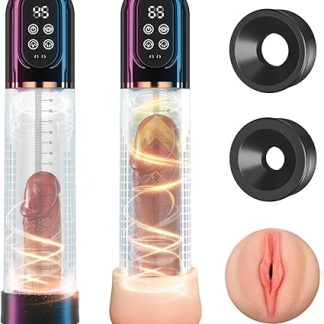 Pump Sex Toy for Men, Enlargement, Electric Pump Masturbating for Men with 4 Suction Levels, 3 Training Modes, Pump Vacuum Pump for Men Masturbator