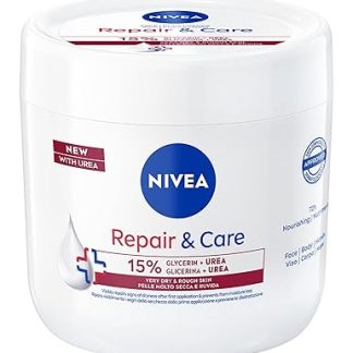 NIVEA Body Cream Repair & Care Urea 400 ml, All-Purpose Cream for Very Dry and Rough Skin, 72h Moisturising Cream, Enriched with 15% Glycerine and Urea