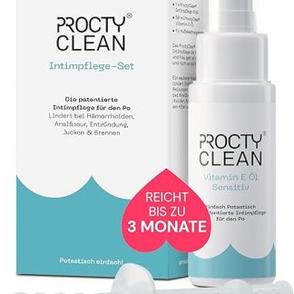 Intimate Care Set for the Buttock: Patented! Instead of Hemorrhoids Ointment, Ointment for Fissure, Moist Toilet Paper. Quick Relief for Itching, Inflammation etc. Intimate Care Women
