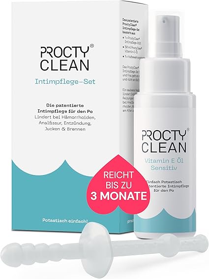 Intimate Care Set for the Buttock: Patented! Instead of Hemorrhoids Ointment, Ointment for Fissure, Moist Toilet Paper. Quick Relief for Itching, Inflammation etc. Intimate Care Women