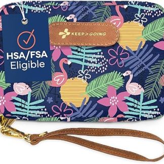 KeepGoing Travel First Aid Kit for Kids - 130 Pieces Car, Purse, Nappy Bag, Backpack, & Suitcase, with Latex-Free Bandages 7 x 5 2 in. TSA Approved