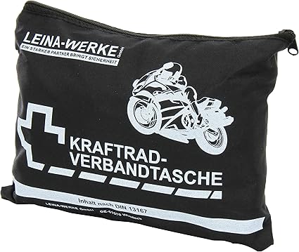 Leina-Werke 17003 Motorcycle First Aid Bag Type I without Velcro, Assorted Colours, 1-Colour Print