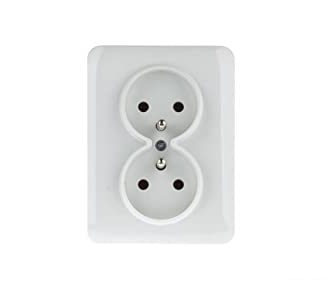 LUMINA2 Double Socket Z/U 16A Complete White WL1220 hager polo 869440700538