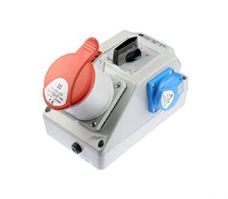 Installation Kit with Socket 32A 5P+2P+Z (L-0-P) Red ZI05R461 spamel 5907723003620