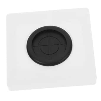 Sewroro Wall Blank Plate with Outlet Hole and Cable Feed-Through White Socket Cover Made of Easy Installation Decorative Wall Plate for Flush-Mounted Electrical Installations