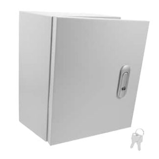 DIYEAH Waterproof Dustproof Metal Distribution Box with Removable Galvanised Mounting Plate Large Capacity for Wall Mounting Universal Electrical Connection Box for Electrical Devices