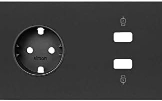 Simon 10020205-238 Socket Type F Black