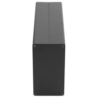 CHICIRIS 58 X 110 X 200MM Aluminum Alloy Electric Box Power Amplifier Housing for Industrial Matte Black