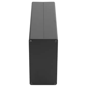 CHICIRIS 58 X 110 X 200MM Aluminum Alloy Electric Box Power Amplifier Housing for Industrial Matte Black