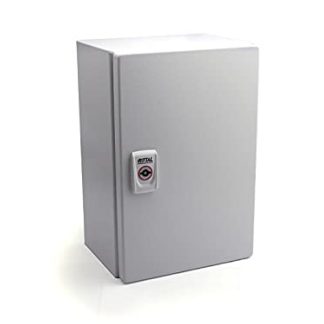 AX Control Cabinet Sheet Steel Light Grey RAL 7035 400 x 800 x 300 mm