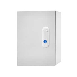 NEMA 4X Outdoor Electrical Box 12 x 8 x 6 Inch Steel Housing Waterproof and Dustproof Lockable with Mounting Plate