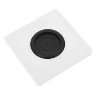 TOBBOMEY Cable grommet wall blind plate type hole with protective ring made of robust PC, decorative socket cover for easy installation and durable use in the home
