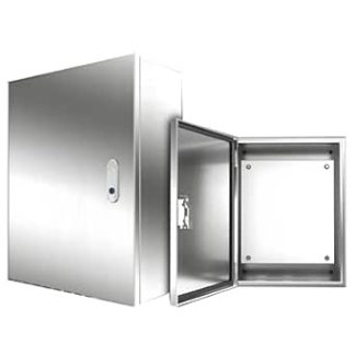 High-Performance Switch Box Made of 304 Stainless Steel, Lockable Surface Mount Cabinet for Electricity, Automation and Control Outdoors (300 x 250 x 150 mm)