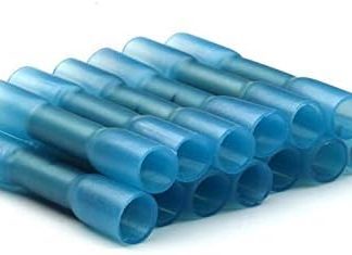 NO-LOGO X-Baofu, 10/20/25/50 STÜCKE Wärmeschrumpfende Terminal Isolierte Stoß Elektrische Spleißdraht Steckverbinder Kabel Crimp Terminal Stecker AWG 22-10 (Farbe : Blue, Pins : 10PCS)