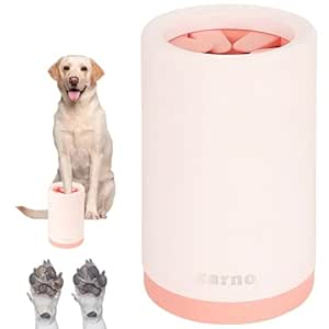 Paw Cleaner for Dogs, Portable Dog Paw Cleaner, Gently and Effectively Removes Dirt, Soft Brushes