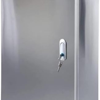 NZVZGKTNTW Electric Control Cabinet and Connection Box Made of Stainless Steel, Connection Box for External Housing for Electrical Devices, with Safety Locks and Mounting Plates (500 x 600 x 200 mm)