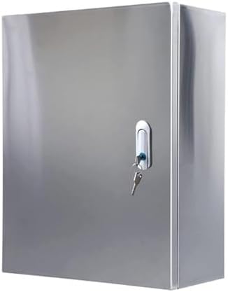 NZVZGKTNTW Electric Control Cabinet and Connection Box Made of Stainless Steel, Connection Box for External Housing for Electrical Devices, with Safety Locks and Mounting Plates (500 x 600 x 200 mm)