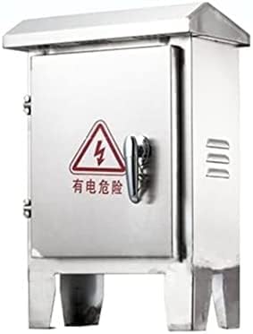 KUANGGE VerteilerkastenSchaltkasten, bodenmontierter elektrischer Anschlusskasten für den Außenbereich, wetterfester Schaltkasten aus Edelstahl, wandmontierter Stromzählerkasten, WiFi-Steuerkasten m