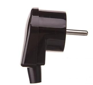 Angled Plug W 7 16A 2P+Z Black 31-12102.07 Socket 5907501500921