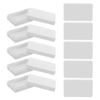 NUOBESTY Pack of 10 Small Cable Junction Box White Plastic Electrical Distribution Box for LED Wiring Cable Organiser with Cable Guide DIY Electronic Housing for Office and Home