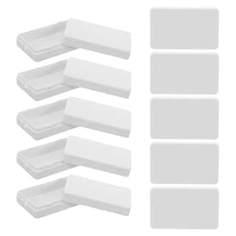 NUOBESTY Pack of 10 Small Cable Junction Box White Plastic Electrical Distribution Box for LED Wiring Cable Organiser with Cable Guide DIY Electronic Housing for Office and Home