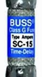 Bußmann # bp/sc-15 15 A SC shopping cart fuse (Pack of 10)