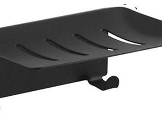 Black Stainless Steel Soap Box 11.8 x 8.3 x 4.3 cm