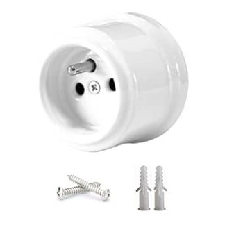 FRENCH Porcelain Socket White 240V 16A