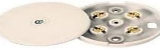 S35-075 20 Amp 4 Terminal Junction Box Dark Purple 75mm Diameter White Electrical Accessories