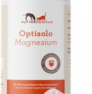 Futtermedicus Optisolo Magnesium | 120 g | Supplementary Feed for Dogs and Cats | For Nutritional Magnesium Deficiency | To Support Muscle & Heart Function