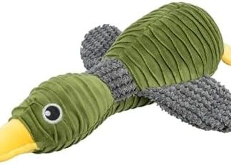 TRIXIE Duck Plush Toy, Cuddly Dog Toy Made of Soft Plush for Pets - Robust Dog Toy, 40 cm, with Voice - Duck as Cuddly Toy for Small and Large Four-Legged Friends - 36097