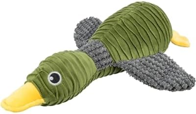 TRIXIE Duck Plush Toy, Cuddly Dog Toy Made of Soft Plush for Pets - Robust Dog Toy, 40 cm, with Voice - Duck as Cuddly Toy for Small and Large Four-Legged Friends - 36097