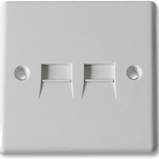 Master Telephone Socket Double Nexus BG Moulded