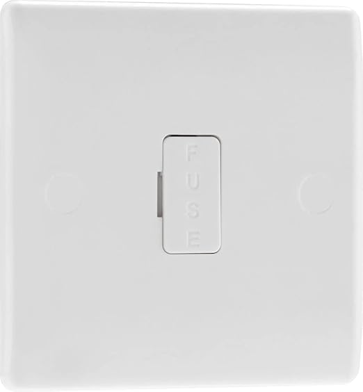 BG Electrical 854-01 Unswitched Fused Connection Unit, 13 A, White