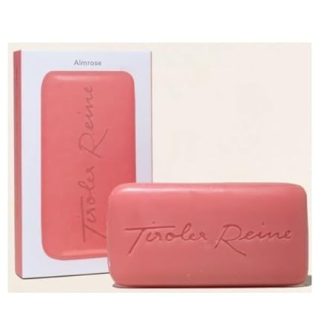 Soap, Tyrolean Pure Almrose, with the scent of the Alps, with shea butter, 100 g piece, EUR 89.00/kg