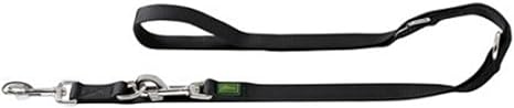 hunter Nylon Adjustable Extra Long Lead, 25/300 cm, Black