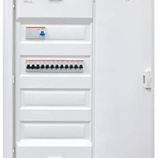 ABB UK648N3 Surface-Mounted 4-Row Distributor Ready to Connect Wired with Terminal Block Assembly ABB 1x FI 4-Pin + 1x 3-Pin + 9x 1-Pin LS B16A