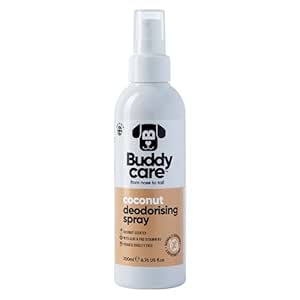 Buddycare Deodorising Spray for Dogs - Coconut - Sweet and Nourishing Deodorising Spray for Dogs - With Aloe Vera and Pro Vitamin B5 (200 ml, Pack of 1)
