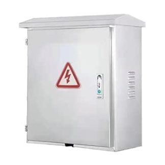 Charging Box Made of Stainless Steel, Outdoor Distribution Box, Waterproof for Indoor and Outdoor Projects with Lock and Mounting Plate (50 x 70 x 25 cm/20 x 28 x 10 inches)