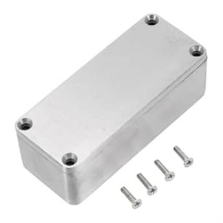 Aluminium-Projektbox, Druckguss-Aluminium-Gehäuse für Elektronikgehäuse, IP54, wasserdicht, Metall-Anschlussdose, Instrument, Elektrogehäuse (1590 A (92 als 1 m)