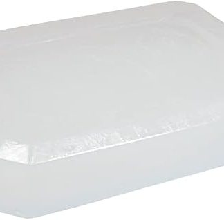 Rayher Creative soap, skin-friendly, block 1500 g, handmade, wellness for DIY, 100% vegan, free from animal fats and oils, hand soap, solid soap, transparent/white, 34470702