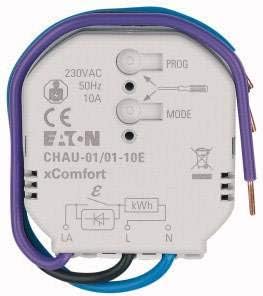 Eaton CHAU-01/01-10E xComfort Actuator 10A, for Electrical Heating with Energy Measurement, White, One Size