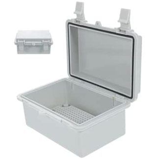 BAZEITFLOW Junction Box 150 x 100 x 70 mm ABS with Mounting Plate Shockproof Electrical Distribution Box for Outdoor Use Homemade Electronics Project Box with Electrical Protection