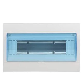 Distribution Box, Plastic Transparent Cover Power Distribution Protection Box for 9-12 Way Circuit Breakers Inside on Wall 1 Piece