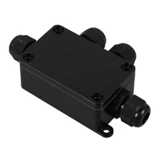 Homoyoyo Waterproof Plastic Junction Box, Outdoor Electrical Distribution Box with Seal and Terminal for Garden and Outdoor Use, Robust Outdoor Junction Box for Secure Cable Connection