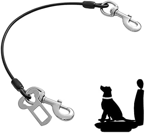 Mi Metty Seat Belt Dog Car, Bite Resistant Dog Lead Made of Steel Wire with Car, Dog Seat Belt Car for All Dogs